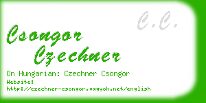 csongor czechner business card